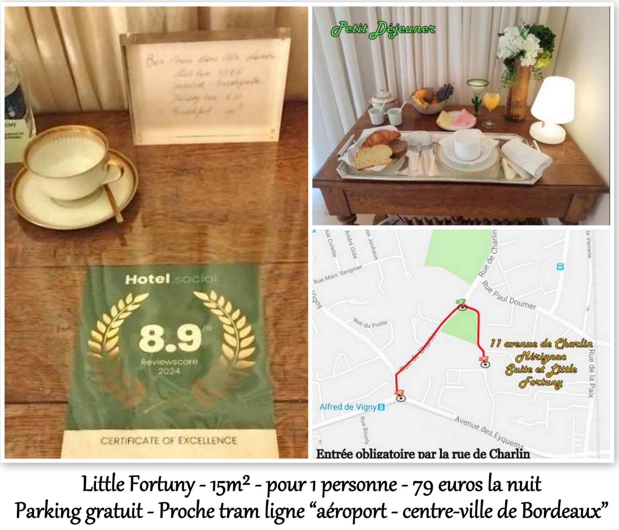 Le Fortuny - 3 Suites, 2 Apparts, 1 Chambre - Proche Tram Ligne Aeroport Et Parking Gratuit Mérignac Esterno foto